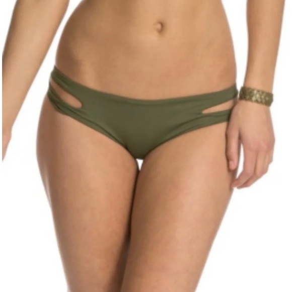 L*Space Estella bikini bottom - full cut - Fern green - Large - Picture 1 of 7